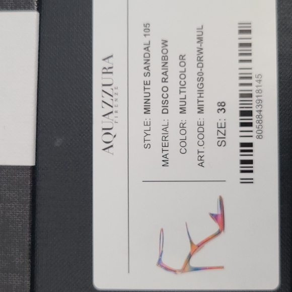 Aquazzura Firenze Minute Sandal Multicolor Heels NEW IN BOX!! - Picture 10 of 10